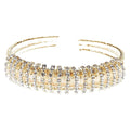 Rhinestone Cloud Circle Spring Wrap Bracelet
