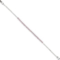 Rhombus Cut Single Line Cubic Zirconia Bracelet
