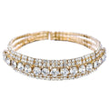 Bulging Middle Lines Spring Wrap Bracelet