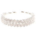Chic Leaves Cubic Zirconia Spring Wrap Bracelet