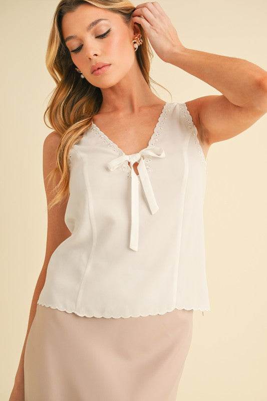 Karis Eyelet Tank