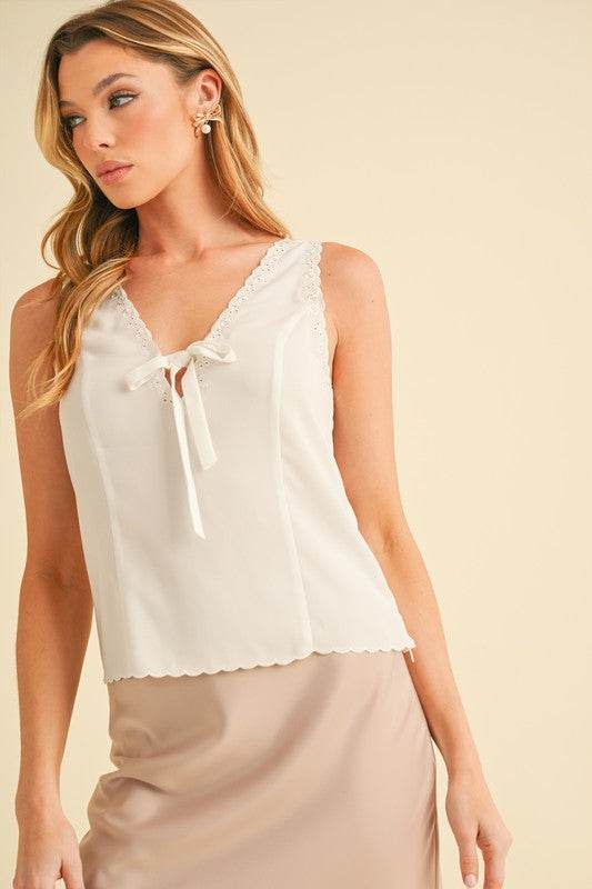 Karis Eyelet Tank