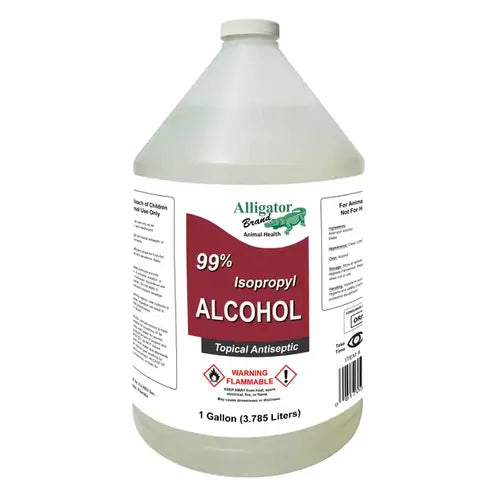 Alligator Brand 99% Isopropyl Rubbing Alcohol 1 Gallon Multi-Purpose 4-Pack