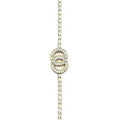 Double O Rhinestone Tennis Bracelet