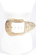 Plus Size Iconic Buckle Statement Patent Belt