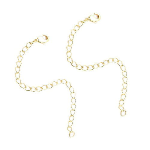 2 Pcs 2.5 Inch Long Bracelet Necklace Extender