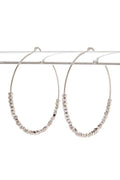 60MM Dainty Nugget Slider Hoop Earrings