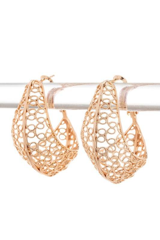 Laser Cut iconic 3D Hoop Earrings