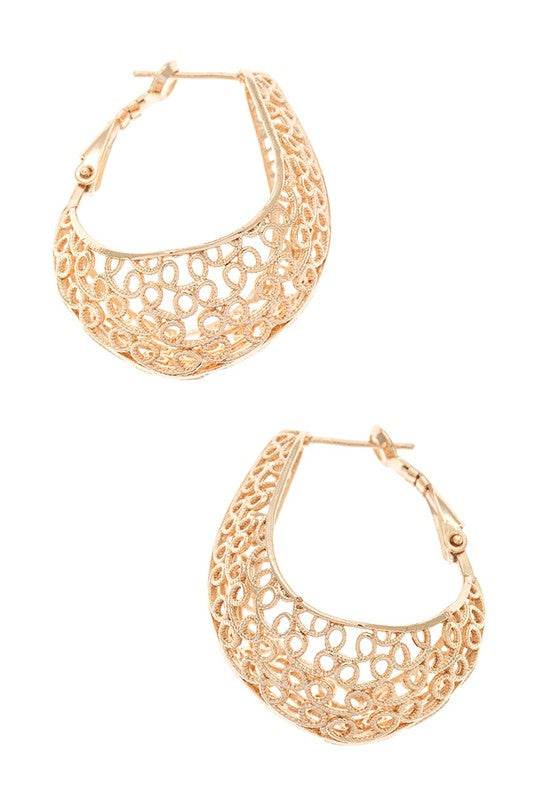 Laser Cut iconic 3D Hoop Earrings