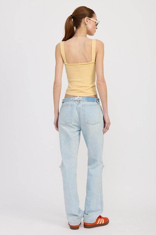 V NECK CAMI TOP