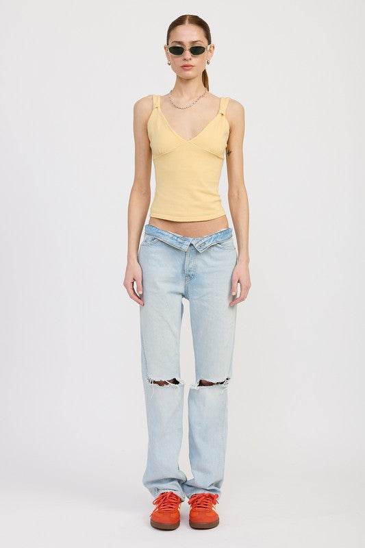 V NECK CAMI TOP