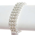 Harmony Rhinestone Faux Pearl Stretch Bracelet
