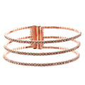 Rose Gold Plating Wire Cuff Bangle Bracelet