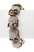 Crystal Skull Stretch Bracelet