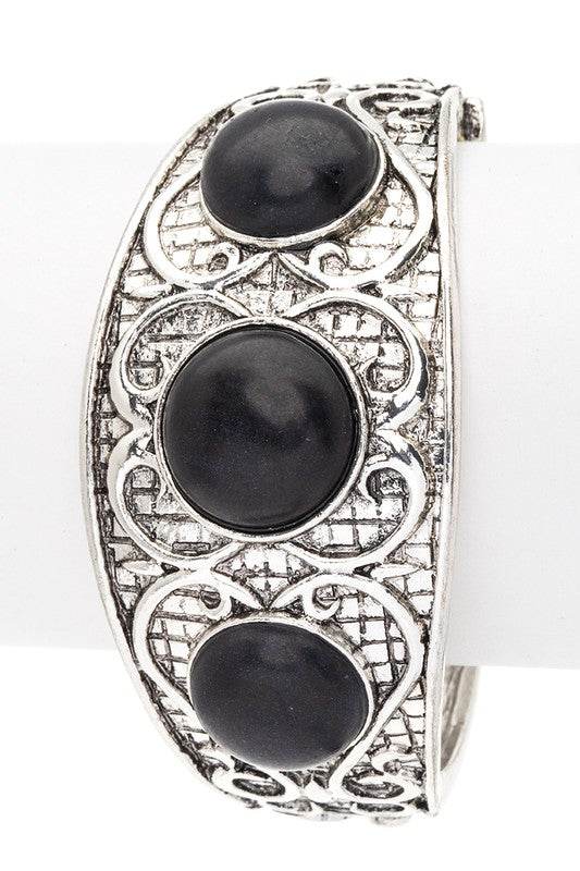 Stone Embossed Western Boho Bracelet