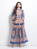 WOMEN FASHION CHIFFON MAXI DRESS