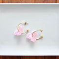 Magnolia Hoops - Pink