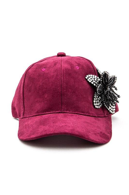Beaded Flower Rhinestone 3D Beaded Flower Cap