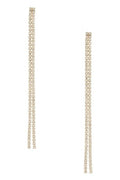 Rhinestone Long Drop Earrings