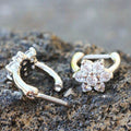 316L Stainless Steel CZ Flower Cartilage Clicker