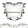 316L Surgical Steel Nipple Shield with Butterfly