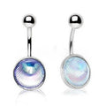 Holographic Shell Navel Ring