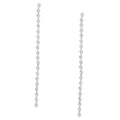 Long Strand Rhinestone Dangle Earrings