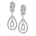 Marquise Double Pear Clipon Earrings