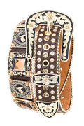 Rooster Concho Crystal Statement Belt