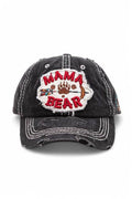 MAMA Bear Embroidered Vintage Cotton Cap