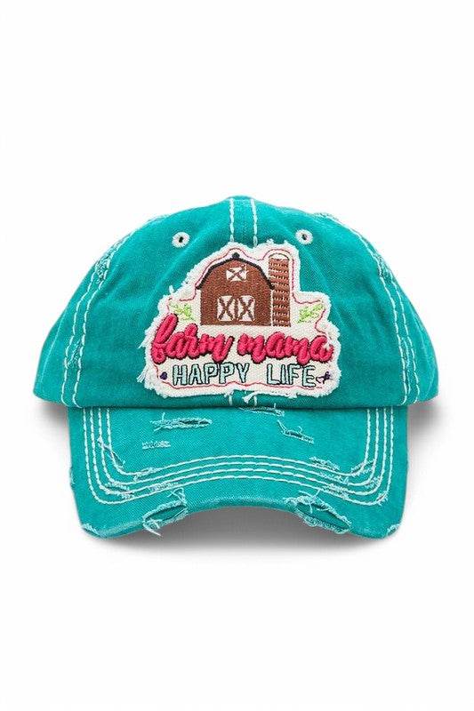 Happy Farm Mama Vintage Cotton Cap