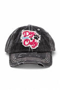 Dog Vibe Only Embroidered Vintage Cotton Cap