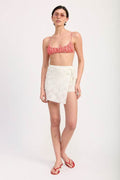 LACE WRAP SKIRT WITH DRAWSTRING