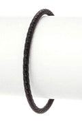 Textured Stainless Steel Adjustable Cuff Bangle