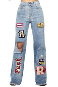Tyger Varsity Wide Leg Jean
