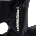 5mm 70mm Crown Setting Rhinestone Tennis Earrings