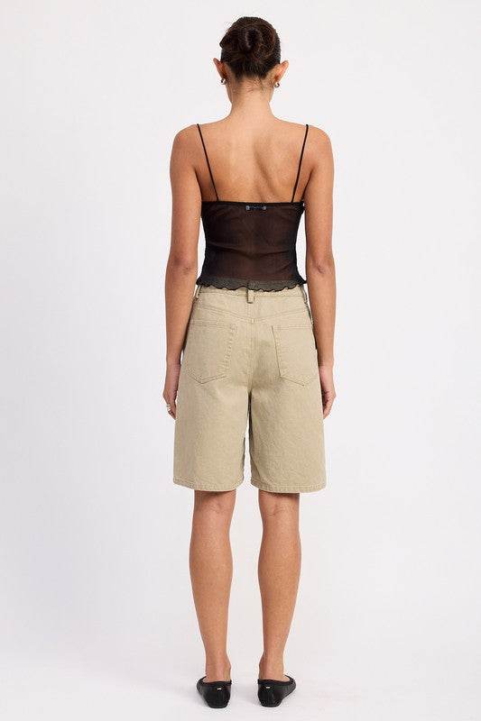 SHEER MESH FLORAL CUP CAMI TOP