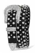 Mixed Studs Crystals Fashion Belt