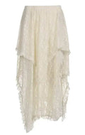 Lace tiered skirt