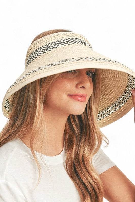 Tweak Pattern Roll Up Sun Visor
