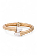 2 Tone Iconic Hinged Bangle