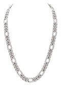 24 Inches Unisex Crystal Cuban Chain Necklace