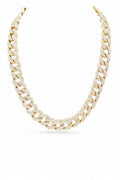 Full Stone Cuban Chain Statement Necklace
