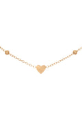 Tiny Heart Station Collar Necklace