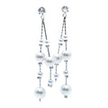 Tassel Pearls Cloud Dangle Earrings