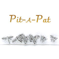 3 Pair Butterfly Dragonfly Mini Stud Earrings