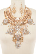 Pearl Crystal Red Carpet Ready Statement Necklace