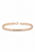 BLESSED Engraved Hook Bangle