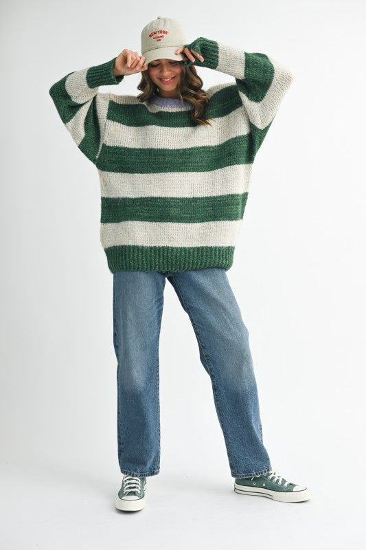 Oversized Striped Sweater