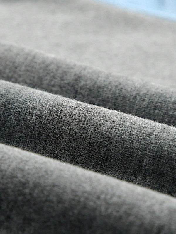 Cotton Casual Color Block Drop Sleeve Sweatshirt